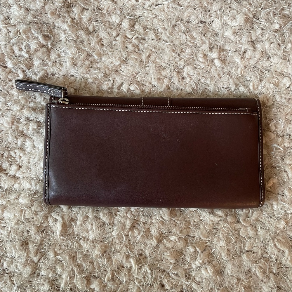 1990’s! Coach Leather Trifold Wallet - Picture 3 of 7